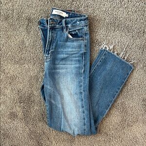 Denim Women's Blue Raw Hem Jeans